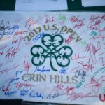 2017 U.S. Open Erin Hills Autographed Flag